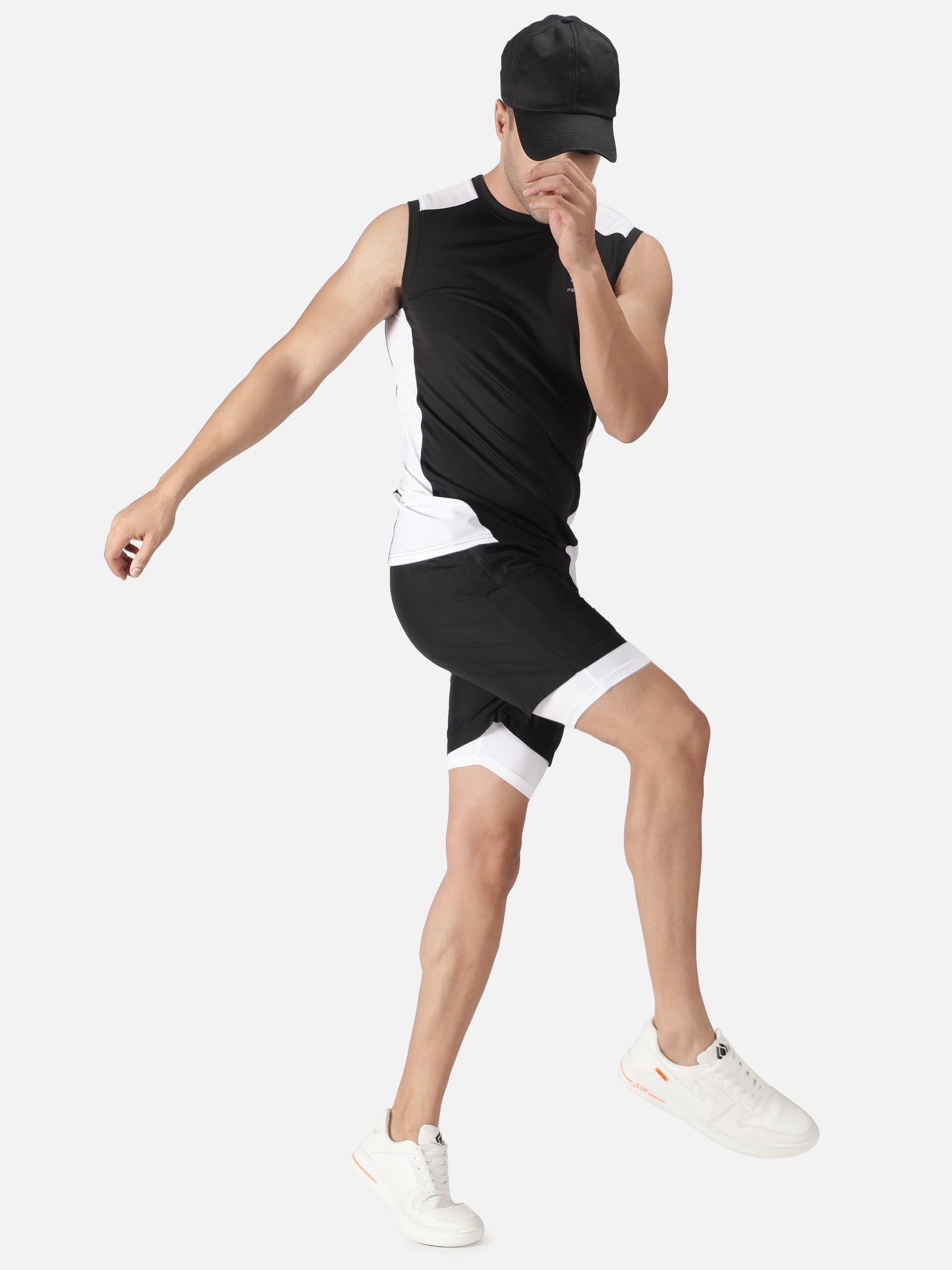 Men's Double Layer Running Saga 2IN1 Short