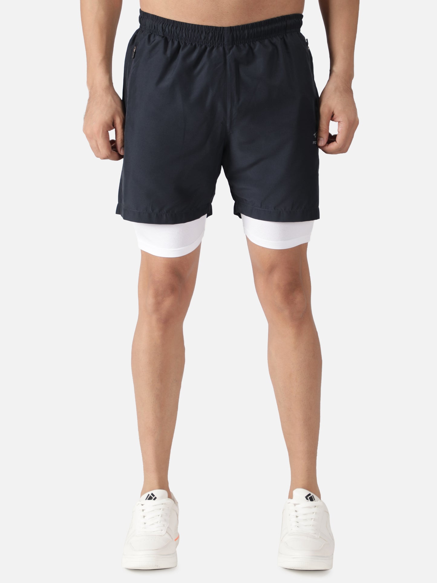 Men's Double Layer Running Saga 2IN1 Short