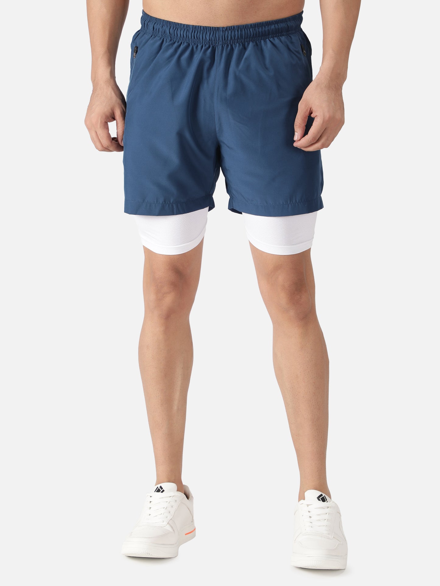 Men's Double Layer Running Saga 2IN1 Short