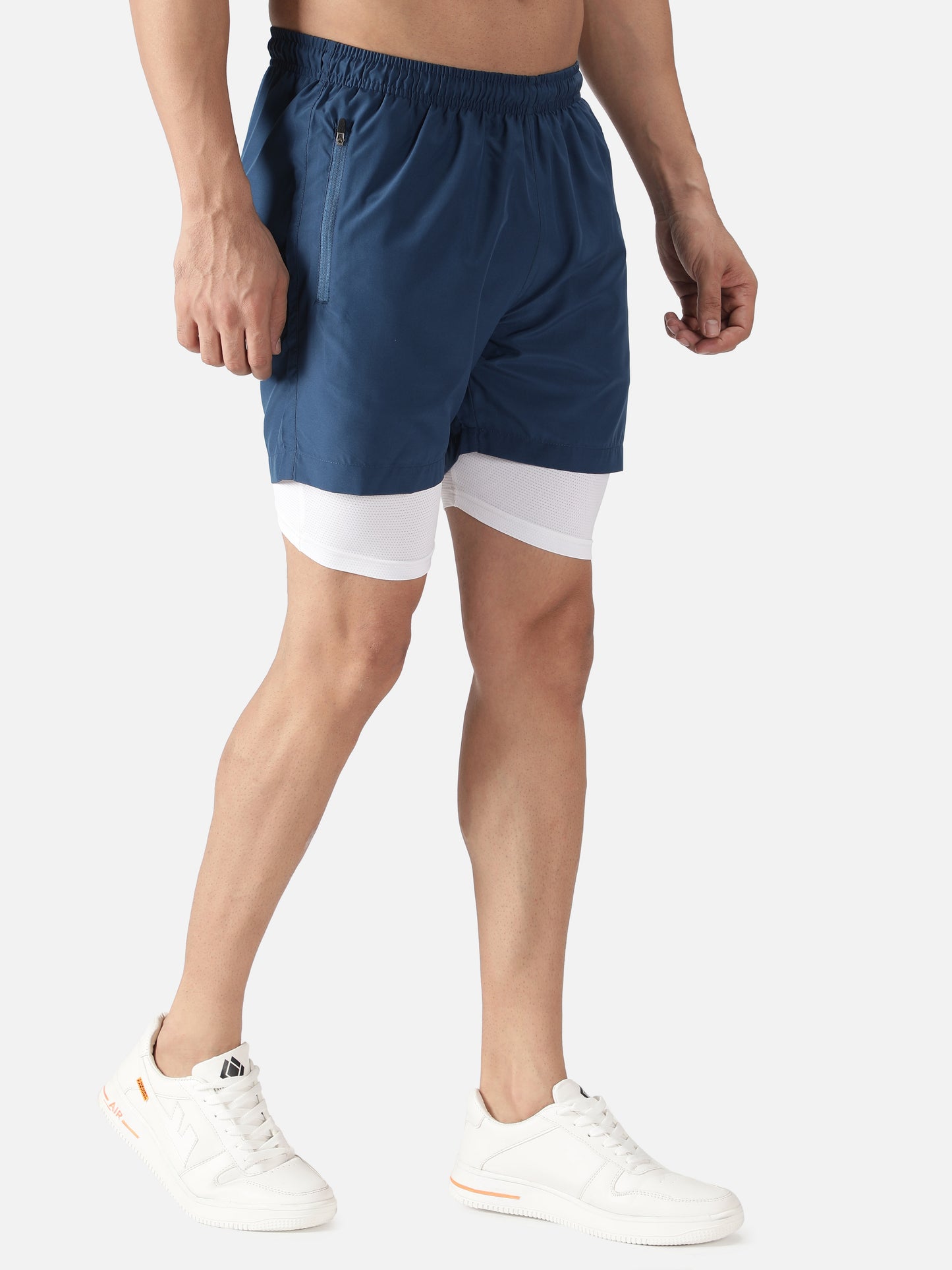 Men's Double Layer Running Saga 2IN1 Short