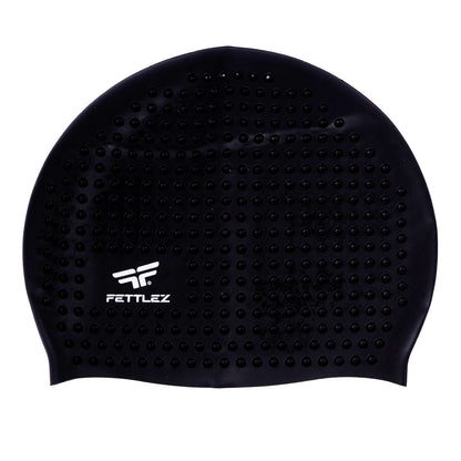 Adult Bubble Silicone Swimming Cap – 3D Sculpted, Durable & Comfortable