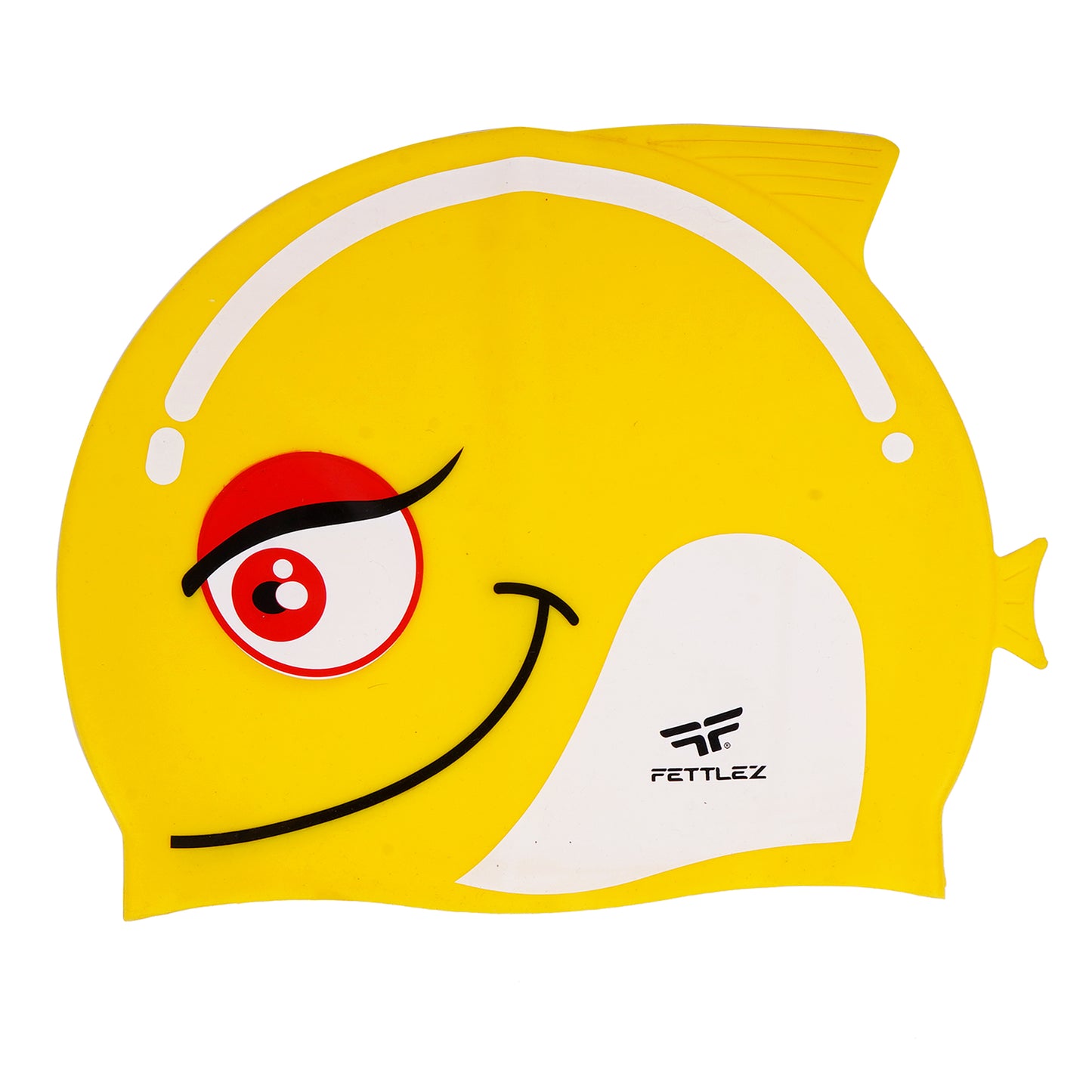 Kids Fish Print Silicone Swimming Cap – Fun, Safe & Comfortable