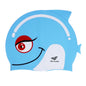 Kids Fish Print Silicone Swimming Cap – Fun, Safe & Comfortable