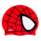 Kids Spider Silk Print Silicone Swimming Cap – Stretchy, Waterproof & Fun