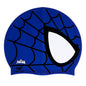 Kids Spider Silk Print Silicone Swimming Cap – Stretchy, Waterproof & Fun