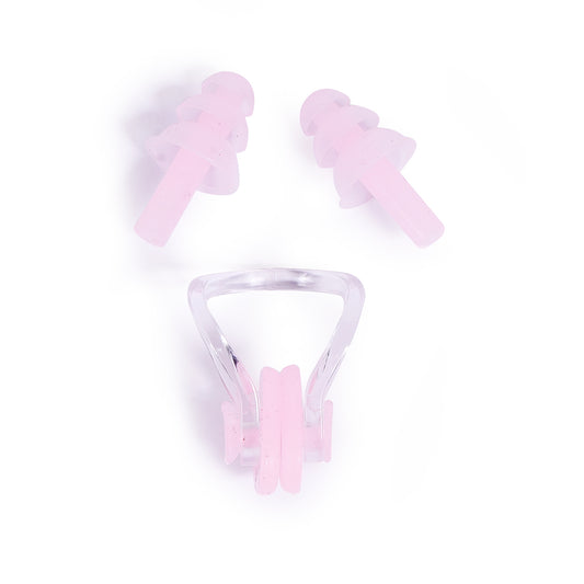 Nose Clip & Ear Plugs Set for Swimming – Suitable for Juniors & Adults | Comfortable, Reusable, Watertight Fit
