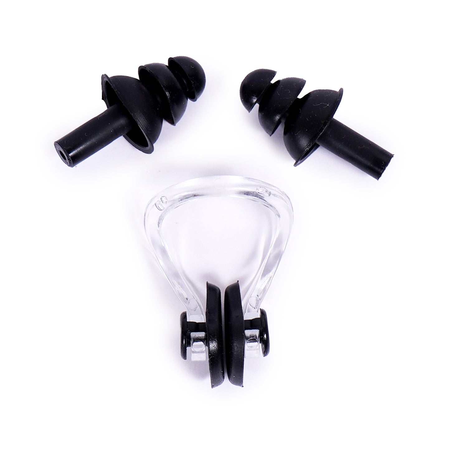 Nose Clip & Ear Plugs Set for Swimming – Suitable for Juniors & Adults | Comfortable, Reusable, Watertight Fit
