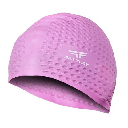 Adult Bubble Silicone Swimming Cap – 3D Sculpted, Durable & Comfortable