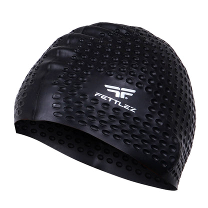 Adult Bubble Silicone Swimming Cap – 3D Sculpted, Durable & Comfortable
