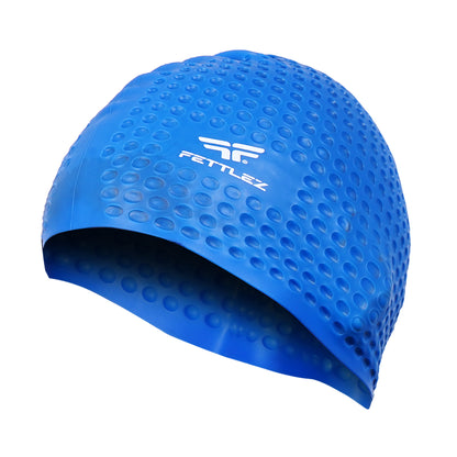 Adult Bubble Silicone Swimming Cap – 3D Sculpted, Durable & Comfortable