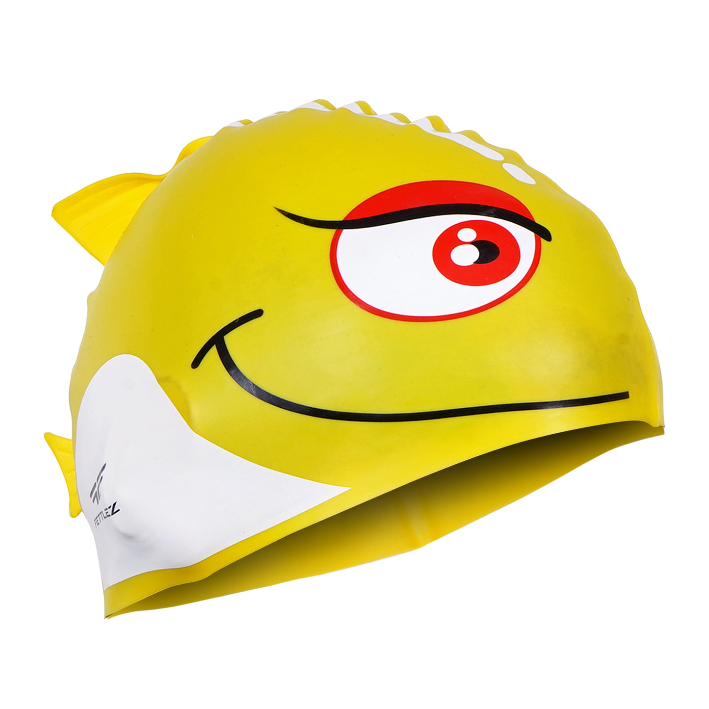 Kids Fish Print Silicone Swimming Cap – Fun, Safe & Comfortable