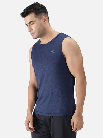 Men's Sleeveless Melange Tank Top
