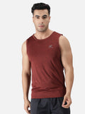 Men's Sleeveless Melange Tank Top