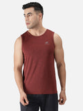 Men's Sleeveless Melange Tank Top