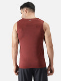 Men's Sleeveless Melange Tank Top