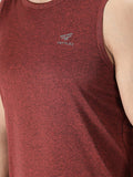 Men's Sleeveless Melange Tank Top