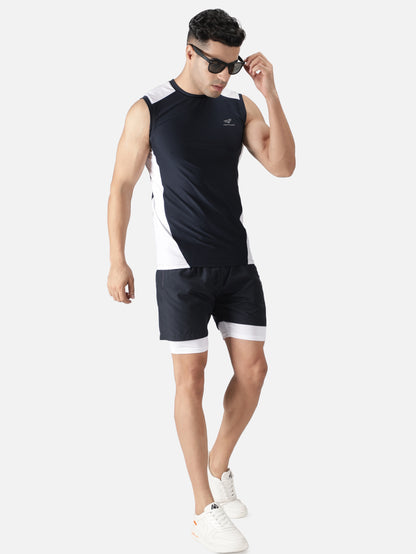 Men's Double Layer Running Saga 2IN1 Short
