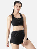 Women's Fitness-Zip Up Sports Bra