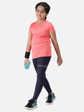 Girl's Short Sleeve Melange Training Tee