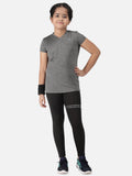 Girl's Short Sleeve Melange Training Tee