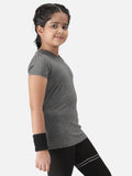 Girl's Short Sleeve Melange Training Tee