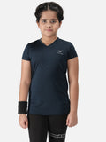 Girl's Short Sleeve Melange Training Tee